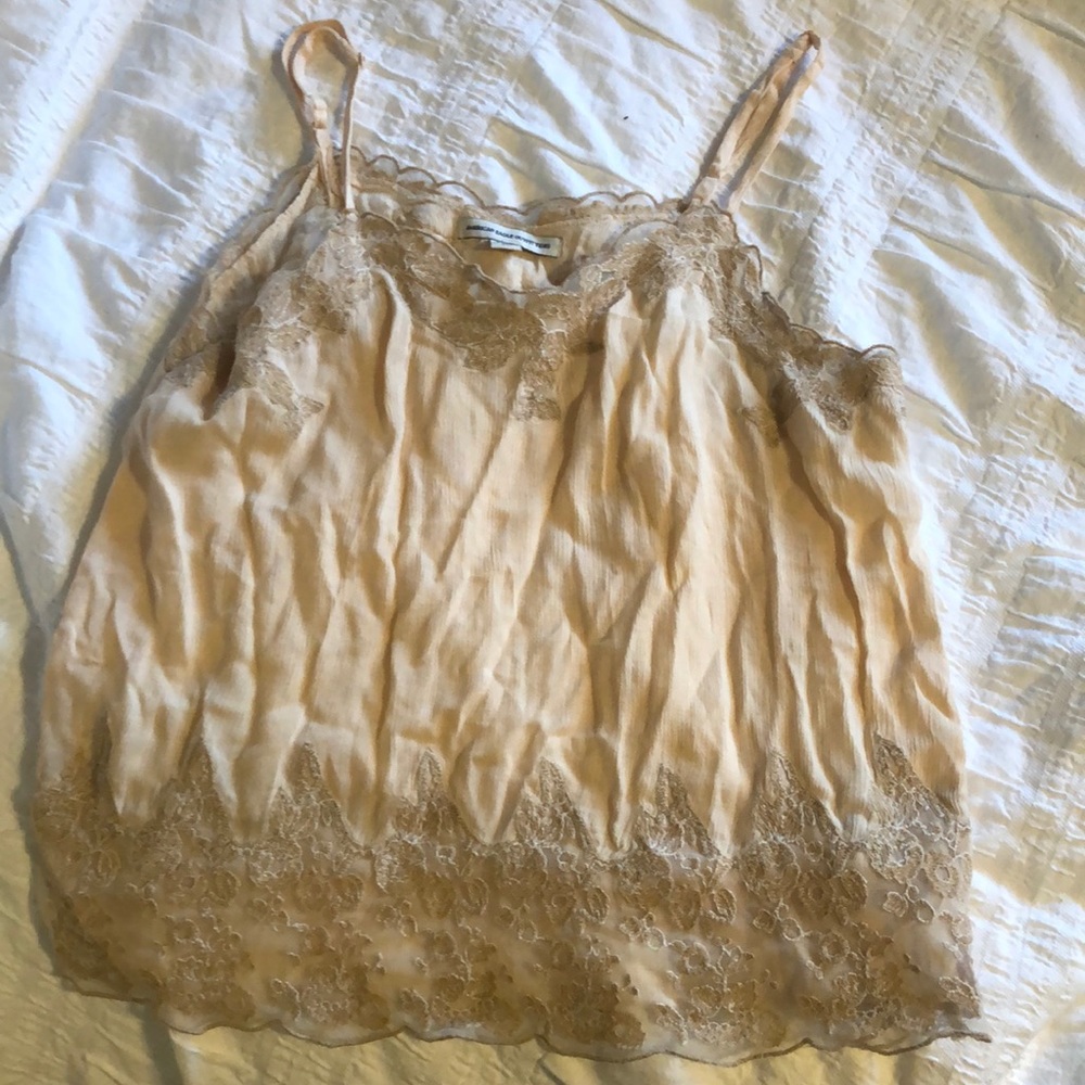 Nude lace blouse